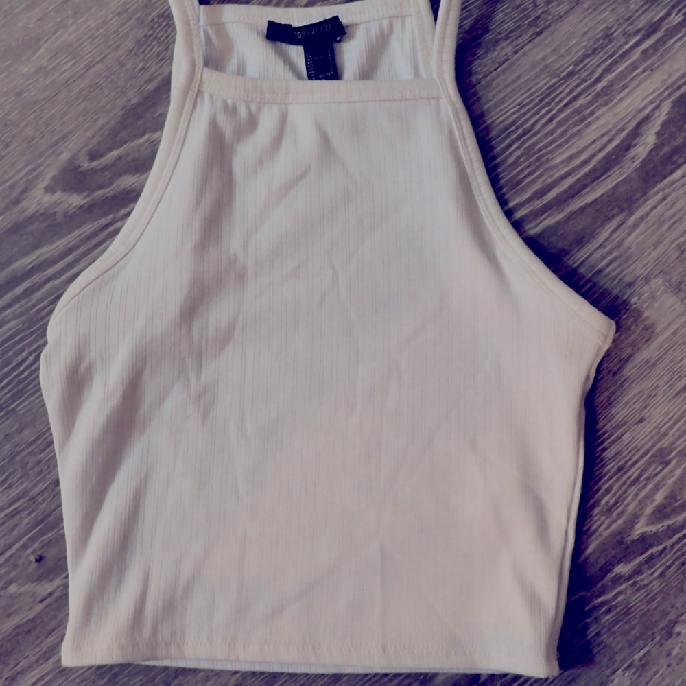 White crop top